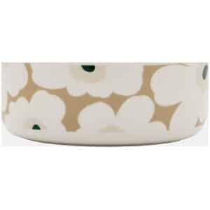 Marimekko skål 1,5L Oiva/Unikko White/Beige/Green