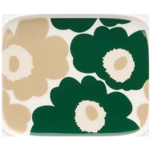 Marimekko fat 15x12cm Unikko Green/Beige