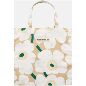 Marimekko tøynett Pieni Unikko Beige/Green