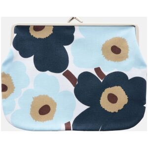 Marimekko Pung Mini Unikko Puolikas Kukkaro Blue/Dark Blue
