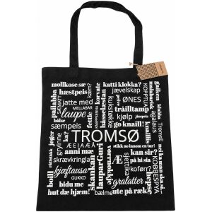 Nordnorsk Tote Bag Svart 38x40