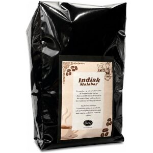 Månedens Kaffe Indisk Malabar Hele Bønner 500g