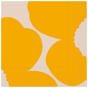 Marimekko servietter lunsj Iso Unikko Yellow