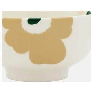 Marimekko Skål Oiva/Unikko Grønn/Beige 3dl
