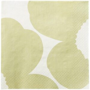 Marimekko servietter kaffe Iso Unikko Vaaleanvihreä Green