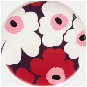 Marimekko asjett Ø20cm Unikko Purple/Red/Pink