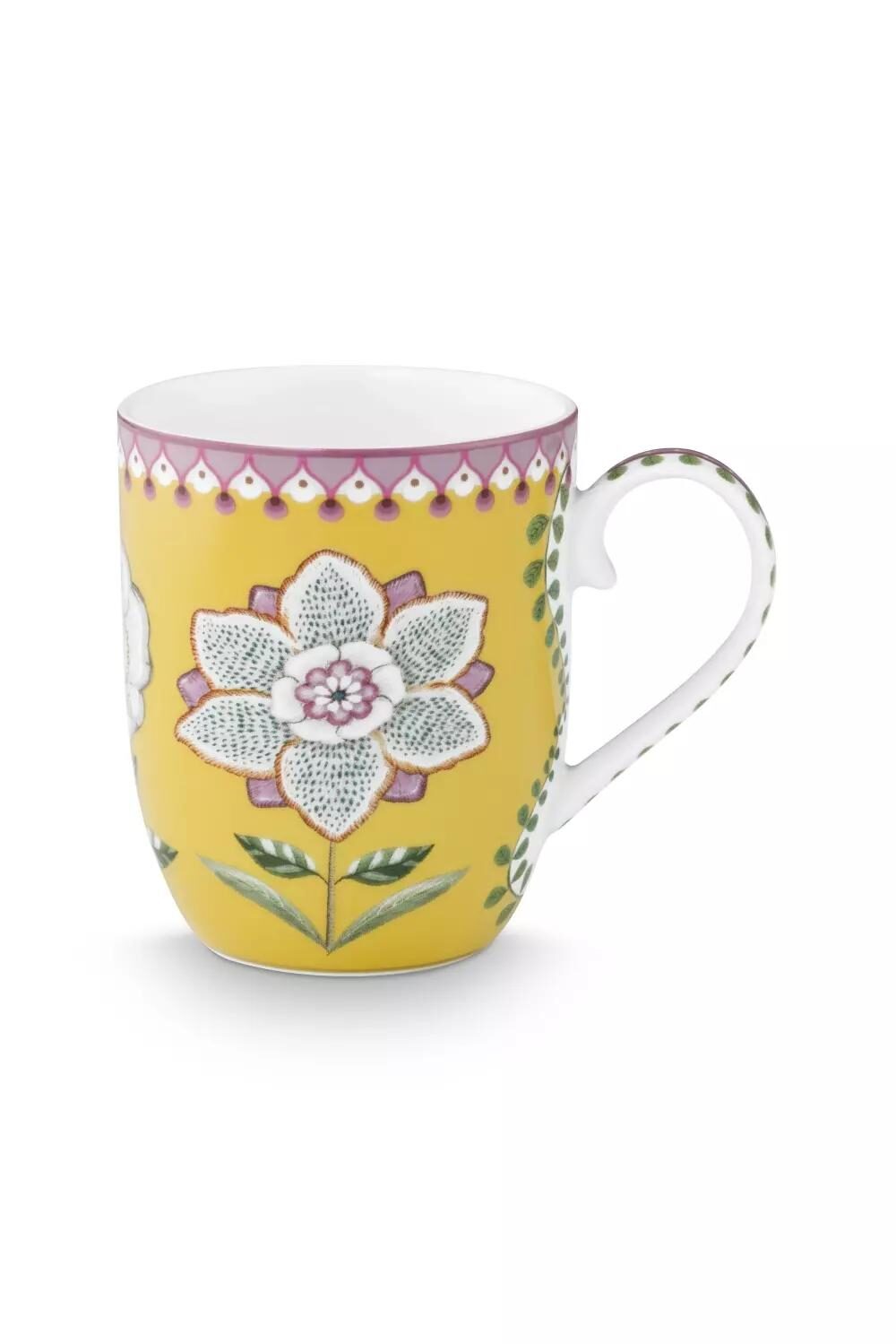 Pip Studio Krus Liten Lilje & Lotus Gul 145ml