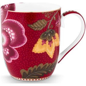 Pip Studio Krus Large 350ml Blooming Tales Fantasy Rød