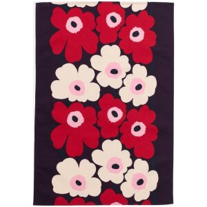 Marimekko kjøkkenhåndkle Unikko Purple/Red/Pink