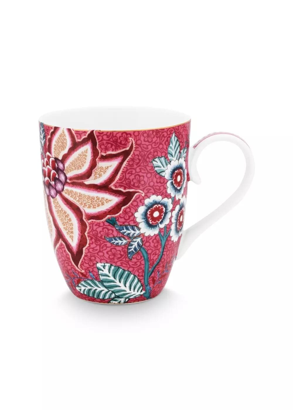 Pip Studio Krus Large 350ml Flower Festival Pink