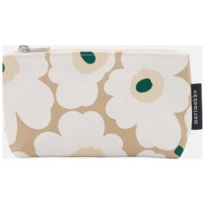 Marimekko Sminkeveske Mini Unikko Eelia Beige/Green