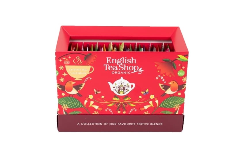 English Teashop Adventskalender Sachet Rød 2026