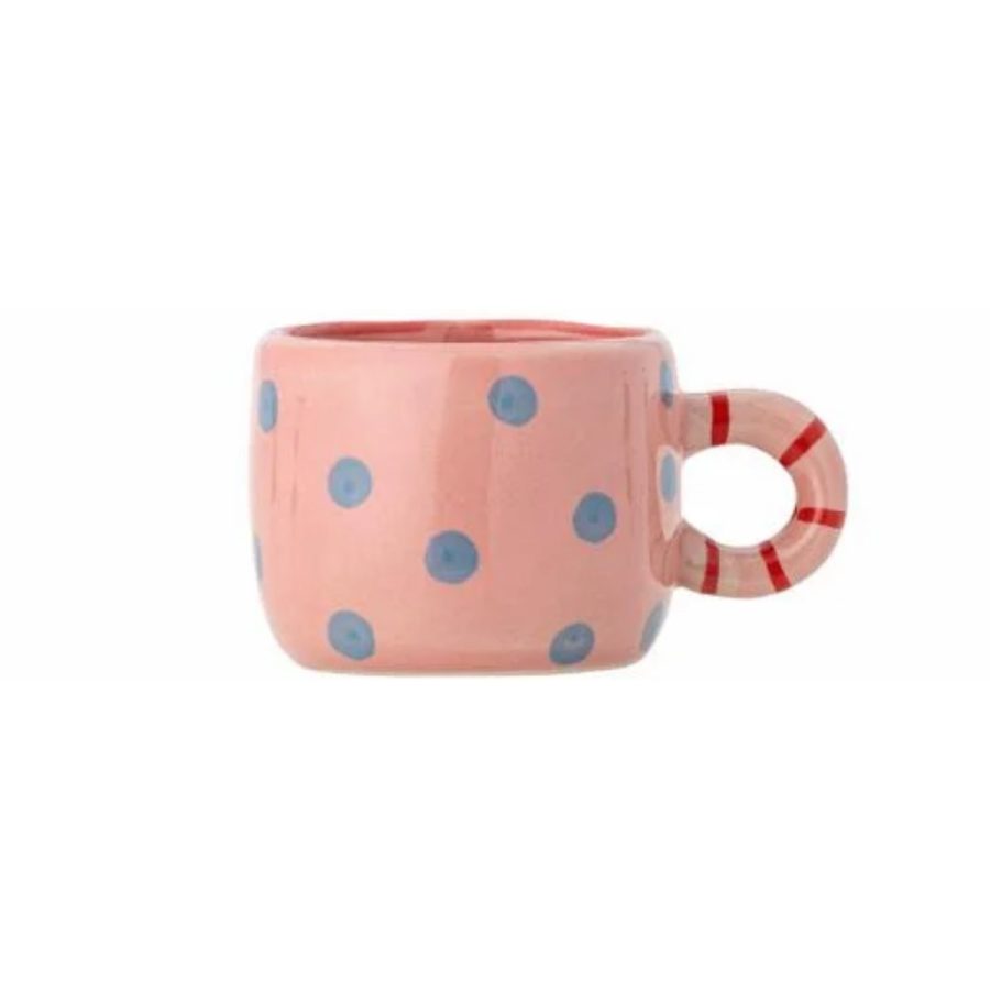 Bloomingville Krus Mini Nini 100ml Rosa Prikker
