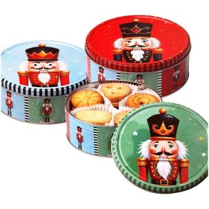 Jacobsens Butter Cookies Nutcracker tinnboks